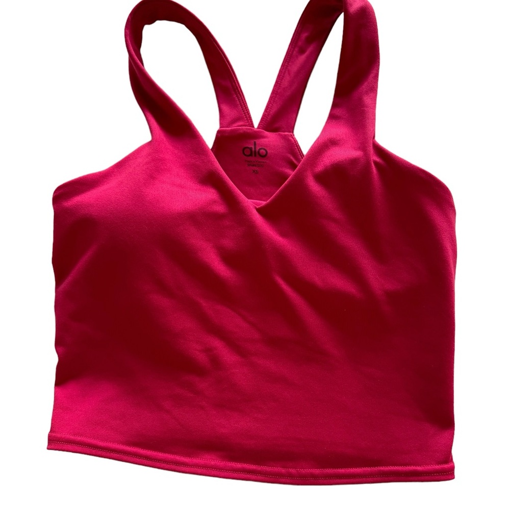 Alo Yoga lipstick red airbrush bra size XS